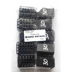 Прямокутна фарбована фідерна годівниця, метал, вага 30г